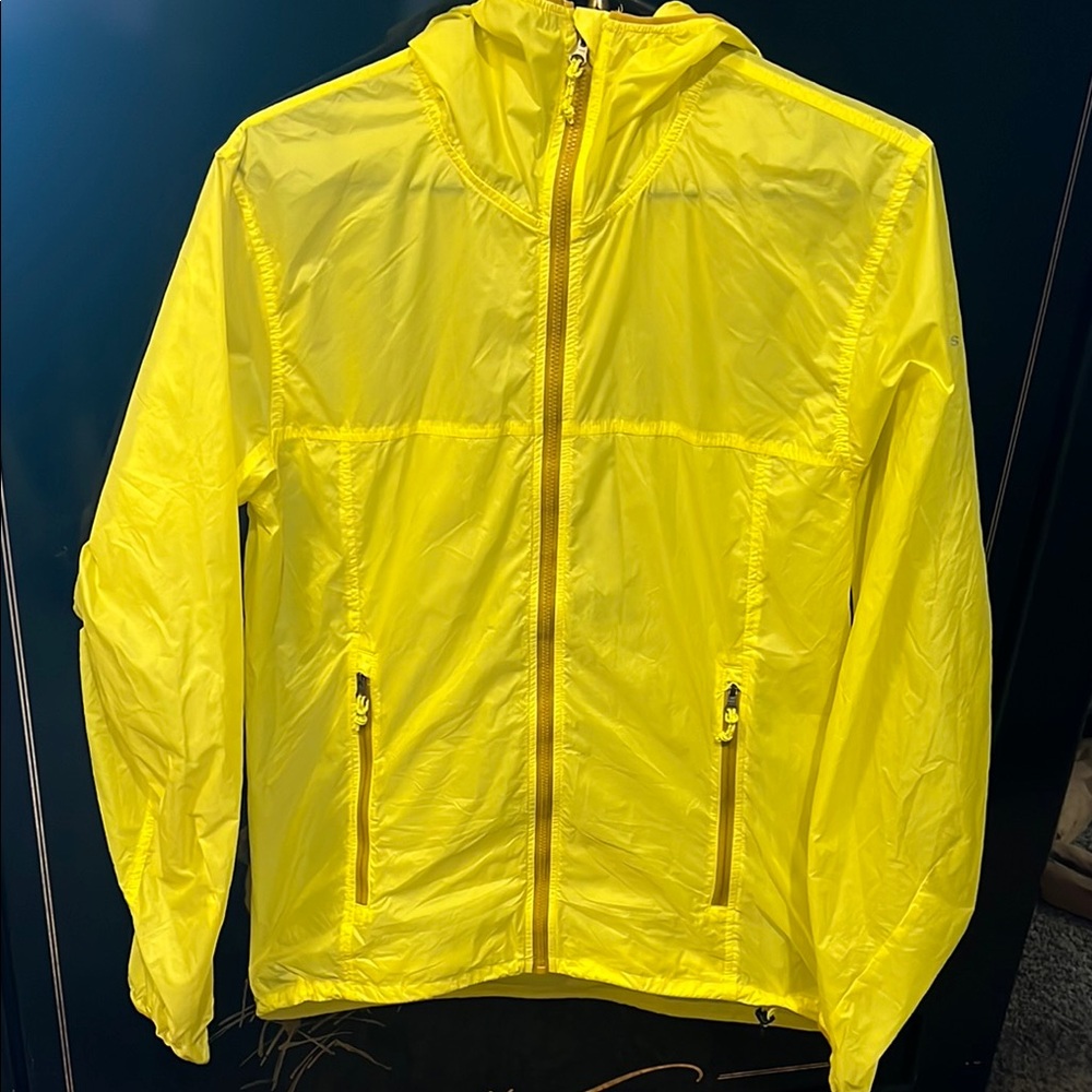 Bright Yellow Windbreaker Jacket